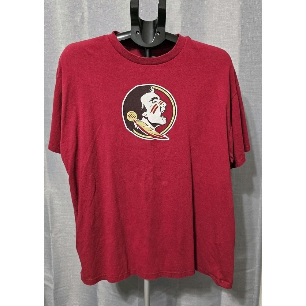 Section 101 Men's XL Florida State (FSU) T-shirt Short-Sleeve Garnet Crew Neck